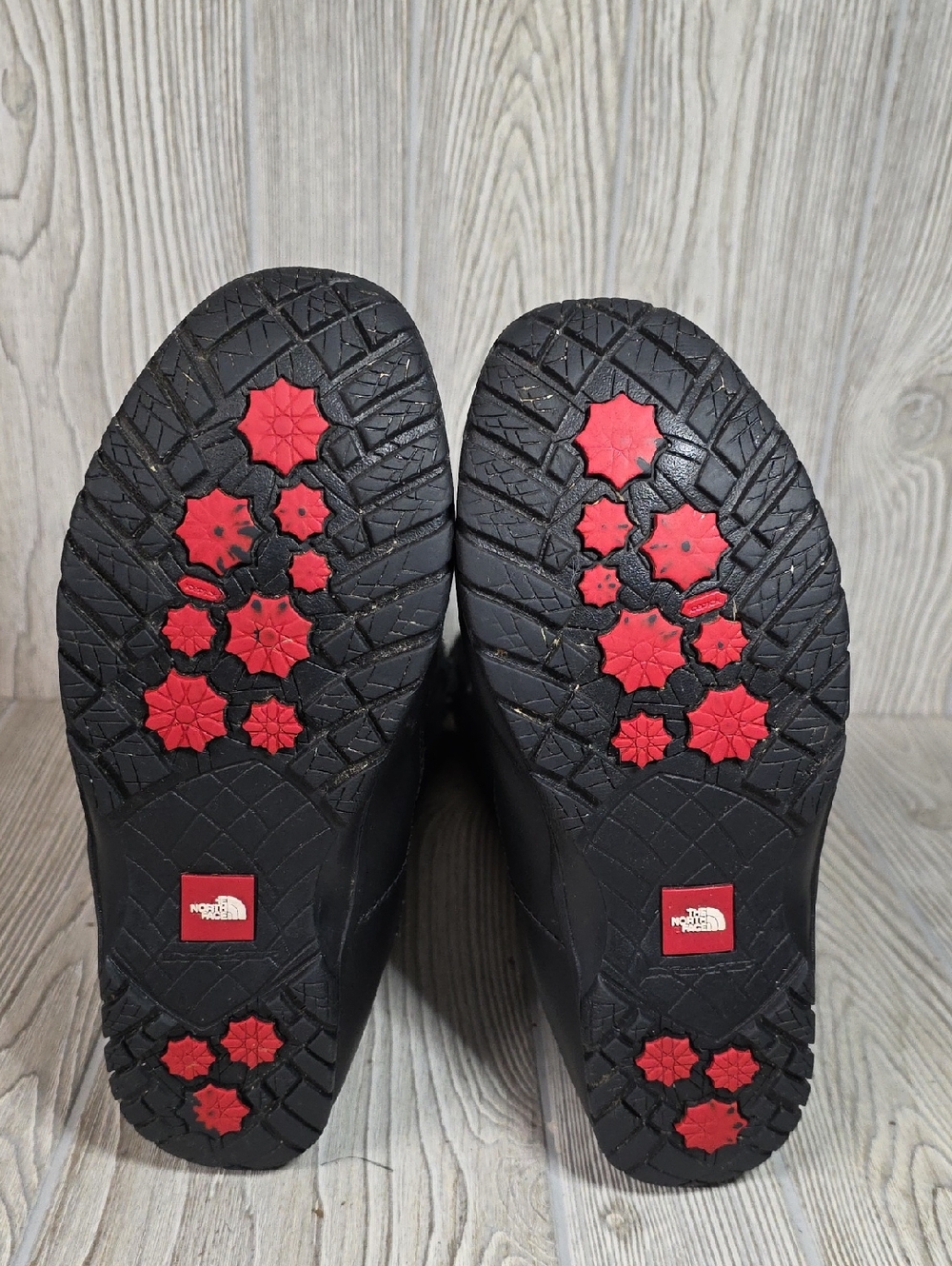 The North Face Anna Purna Tall Black Suede Leather Boots Womens Size 8.5 - Picture 8 of 16